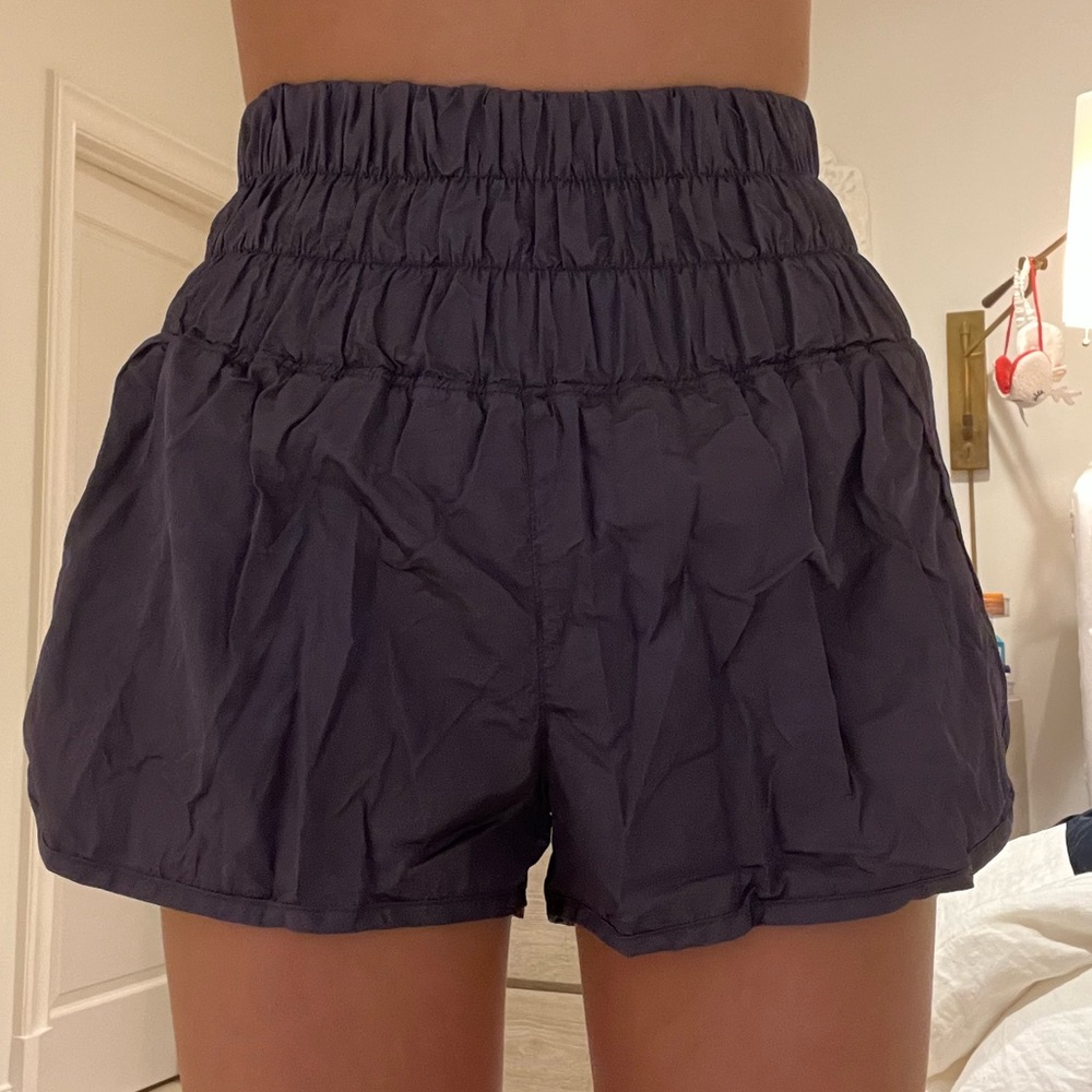 High waisted gray free people athletic short!